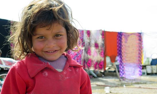 Syrian girl in Freij refugee camp in the Bekaa valley, East Lebanon